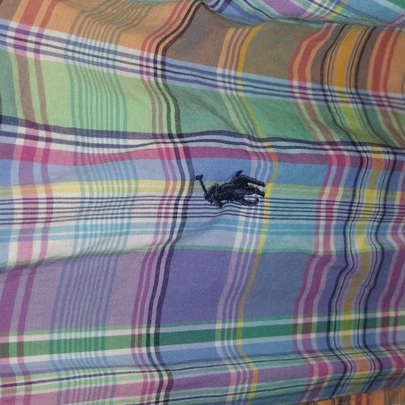 Polo Ralph Lauren Button Down Plaid 100% Cotton Stretch Easter Spring To… - Picture 5 of 6